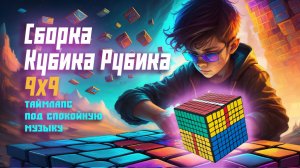 Сборка Кубика Рубика 9х9. Таймлапс