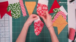 DIY. Гирлянда из лоскутков ткани.