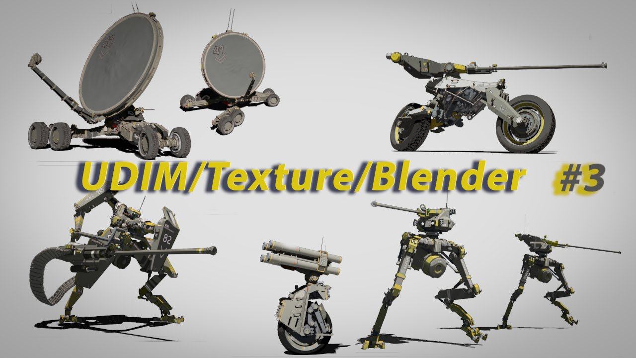 Blender#3D#Robo-Tech#UDIM#Texture#Blender#03