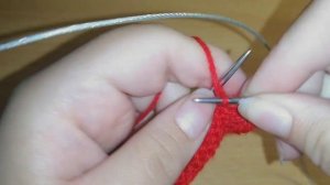 Мотив спицами "Сердце"/вязание для начинающих.