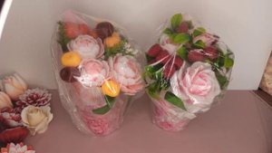 Упаковка букета из мыла для пересылке по почте /тк или в общую посылку  по просьбе клиента.мыло