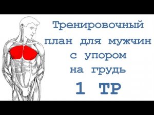 Тренировочный план для мужчин с упором на грудь (1 тр)