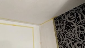 Покраска стены под экран для проектора