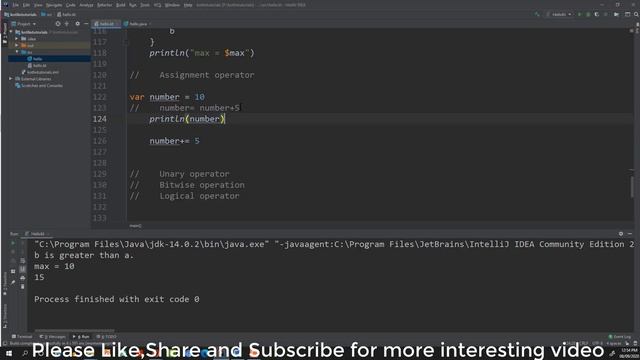 #8 Operator in kotlin (Arithmetic, Relation, Assignment, Unary, Bitwise and Logical operator)