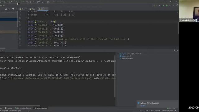 Python String and Functions Explained Using Python  Interpreter/IDLE, and PyCharm IDE