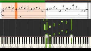 Debussy Clair de lune  Piano Tutorial Synthesia (Sheet Music + midi)
