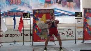 Иван Самочернов. Толчок 140 (32 кг). Первенство России 2019 (юниоры).