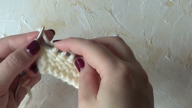 Косичка по краю платочной вязки смотреть онлайн