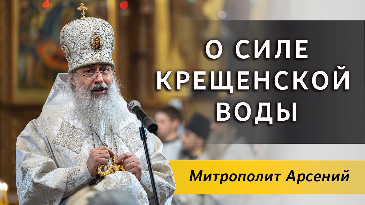 Крещение Господне. Проповедь митр. Арсения 19.01.2023 г.