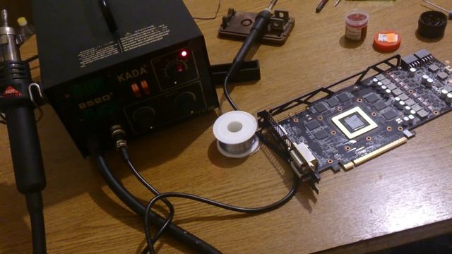 Ремонт видеокарты Geforce GTX770 4096MB GDDR5, фирмы Gigabyte. смотреть онлайн