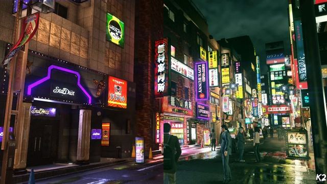 Yakuza 6 vs Kiwami 2 Kamurocho Comparison - Part 1 смотреть онлайн