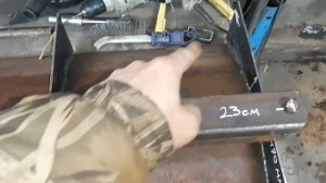 Самодельный минитрактор переломка от А до Я. Серия 19 ч.2 Крепление поперечины и дышло для отвала.