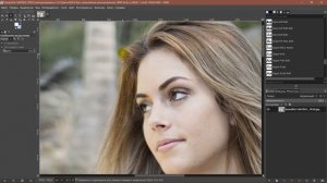 Как изменить цвет волос на фото. Инструмент Кривые. Графический редактор ГИМП (GIMP)