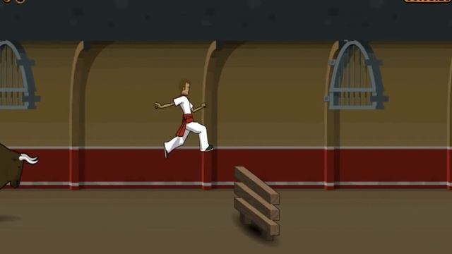Флеш игры #Бег от быка смотреть онлайн