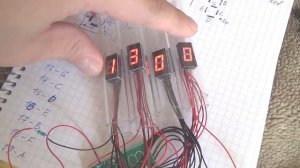 Имитация ламповых часов на семисегментных индикаторах