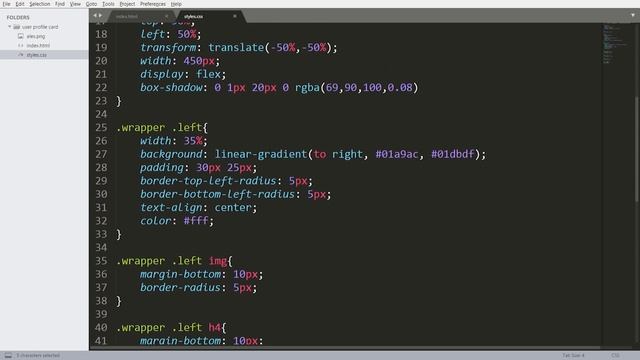 How to create the User Profile Card Using HTML and CSS смотреть онлайн