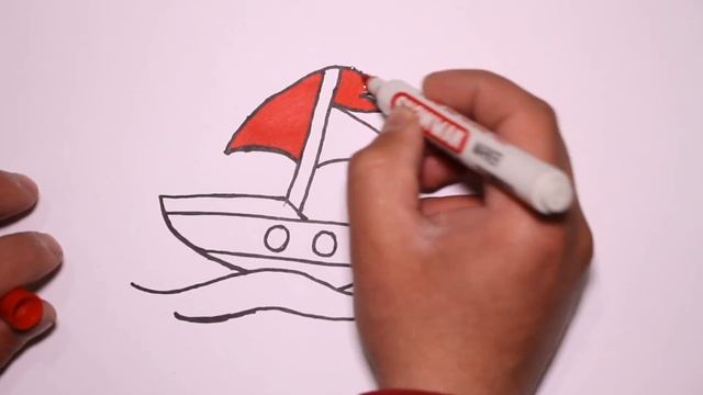 Bolalar uchun kema rasm chizish | сурет салу кеме | сурет салып уйрену | Кеме сүрөтүн тартуу смотреть онлайн