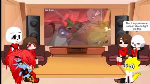 UNDERFELL REACT TO TRICKY VS SANS