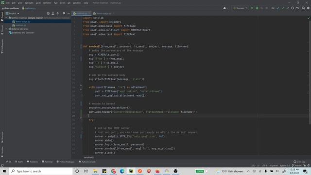 Send Email With Attachment Using Python Tutorial