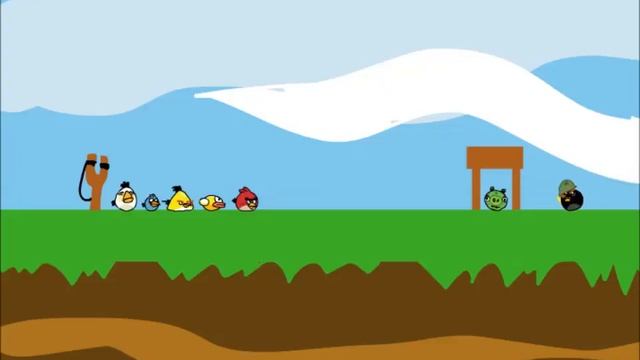 Flappy Bird joins Angry Birds смотреть онлайн