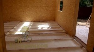 Утепление пола каркасного дома на винтовых сваях -  Москве и Московской обл