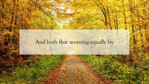 The Road Not Taken | By- Robert Frost | English Poetry recitation |