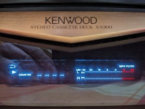 Кассетная дека Kenwood X-S 300 Hi-Fi с отдельным VGC-произведена в Китае-Годы выпуска 1997 - 2000
