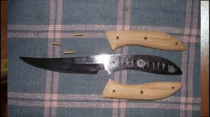 Самодельный нож из мехпилы,  "старичёк"  14 лет.