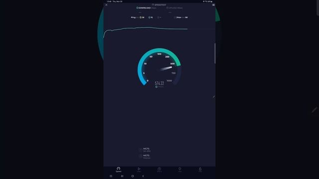 Тест Wi-Fi от МГТС на Samsung Galaxy Tab S9 Ultra (Wi-Fi ) SM-X910 - Download 570 Mb, Upload 460 Mb смотреть онлайн