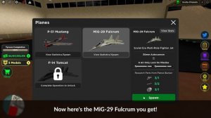 How to get the MiG-29 FULCRUM in War Tycoon - ROBLOX