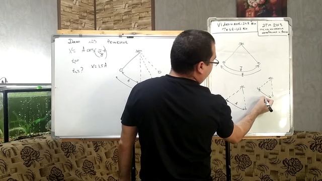 Материальная точка колеблется по закону х= Acos(пt/8) и движение начинается при t = 0. смотреть онлайн