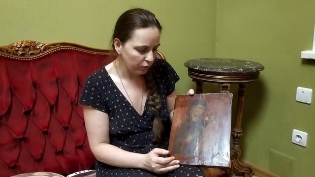 Вышивка Тихвинской иконы Божьей Матери. Начало. смотреть онлайн