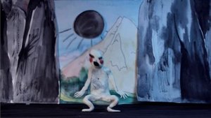 Анимация // stop motion // Японский танец Буто в солнечное затмение