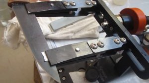 Масляные камни Grinderman. Заточка ножа . Сталь REX 121 67,5 hrc.