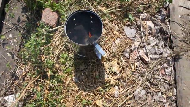 Розжиг брикета древесно угольного в стартере смотреть онлайн