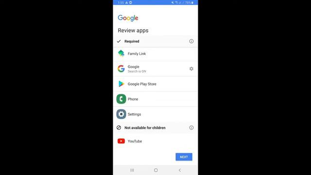 Family Link Manager   Activation and Securing some Android Phone Features