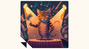 Котик-енотик в ритме рок-н-ролл