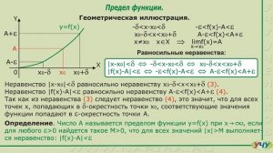 Предел функции. (Матанализ - урок 8)