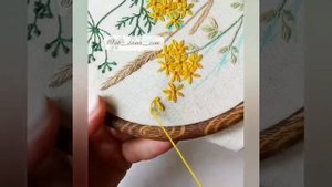 Вышивка цветка. Простой и быстрый способ.