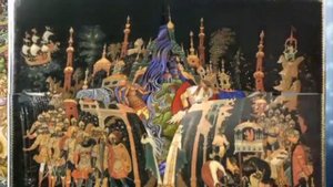 Палех. "Огнеликая лаковая роспись" Лаковые миниатюры.