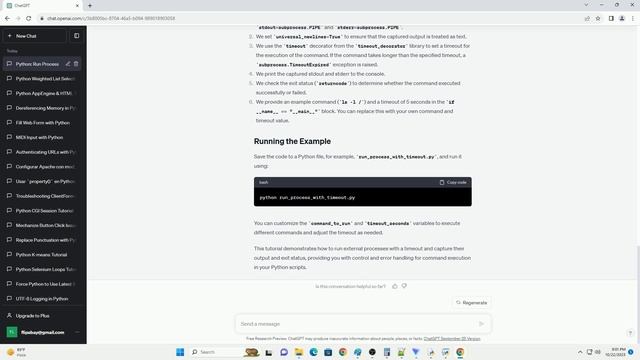 python run a process with timeout and capture stdout stderr and exit status