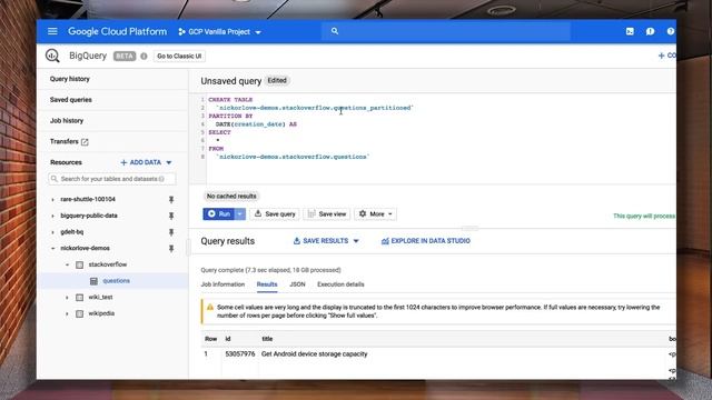 Partitioning and Clustering with BigQuery смотреть онлайн