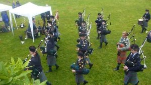 Isle of Skye pipeband at Highland Games, Portree 2015