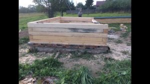строительство бани 3/5 метра из бруса 150/150 часть первая