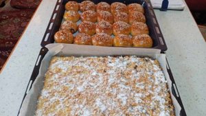 ПУХТАНИ БУЛОЧКА ВА ПИРОГ БО ДЖЕМ ВА ТВОРОГ