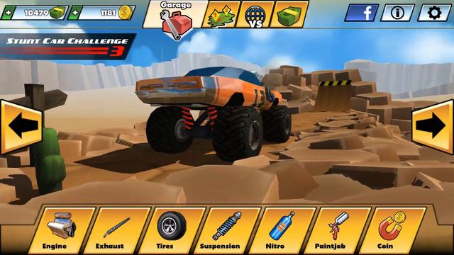 Stunt Car Challenge 3 Android and ios My new Car Beat the train смотреть онлайн