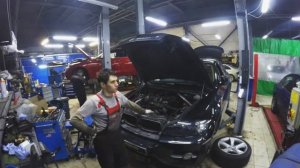 Снятие и установка двигателя N57 на BMW X6.