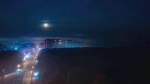 Ночной туман в Перми | Таймлапс 30 сентября 2020