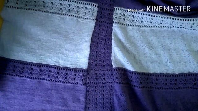 Летний топ спицы + крючок. Часть 4. Готовая работа. смотреть онлайн