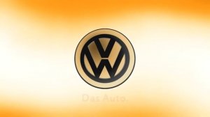 Volkswagen Logo In The Gold Effect